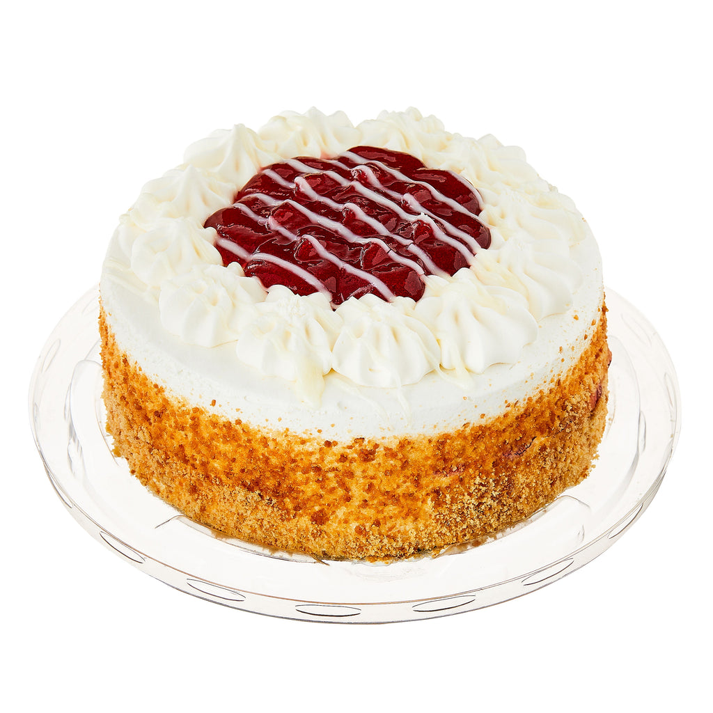 Strawberry Topped Fruit Cake 14.1 Oz Freshness Guaranteed