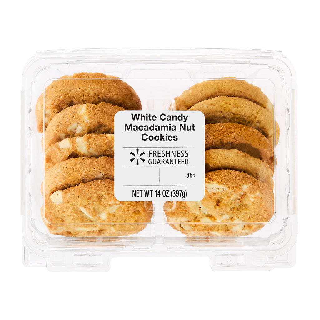 Baked White Candy Macadamia Nut Cookies 14 Oz 10 Count Freshness Guaranteed