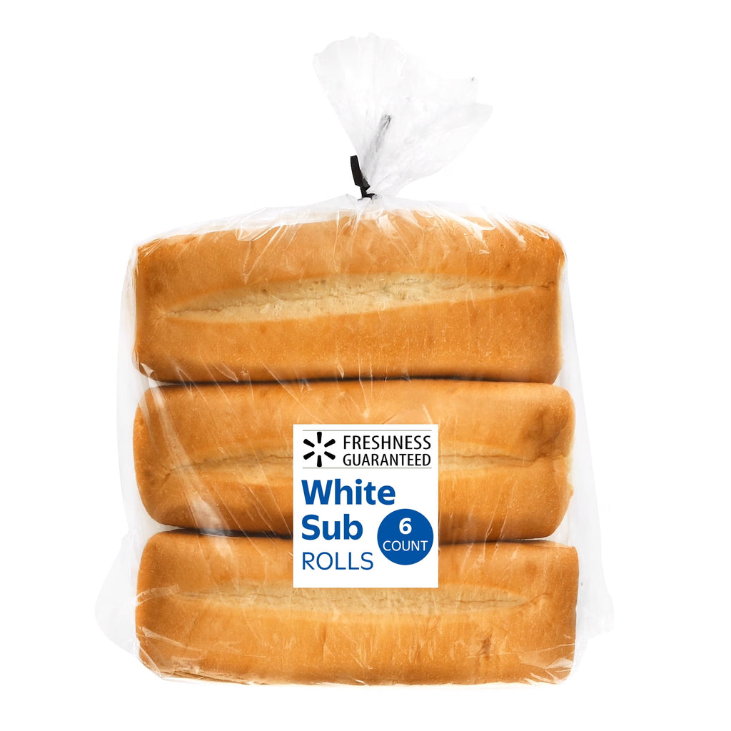 White Sub Rolls 16 Oz 6 Count