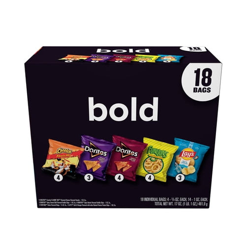 Bold Mix Variety Pack Chips 17 Oz 18 Count Frito-Lay