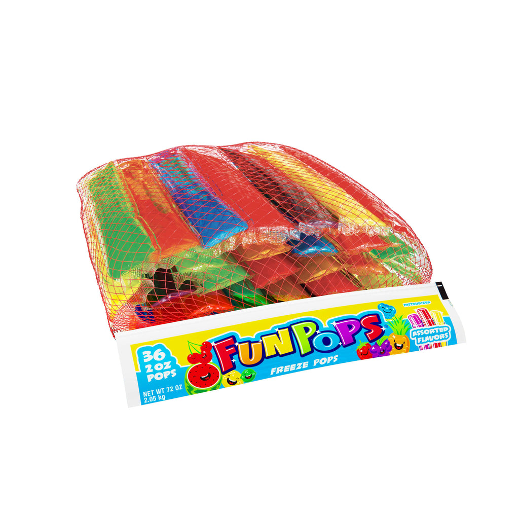 Fun Pops Freeze Pops Variety Pack 36 Count 72 Oz