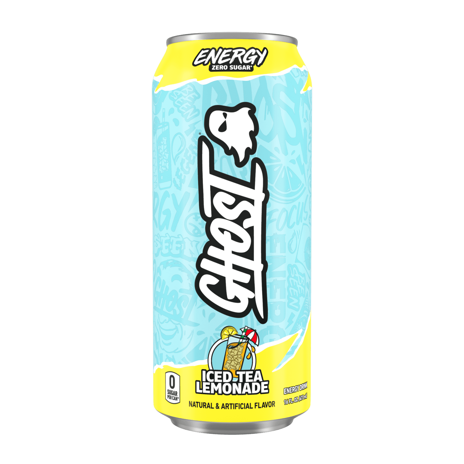 GHOST Energy Iced Tea Lemonade Zero Sugar Energy Drink 16 fl oz Single Can