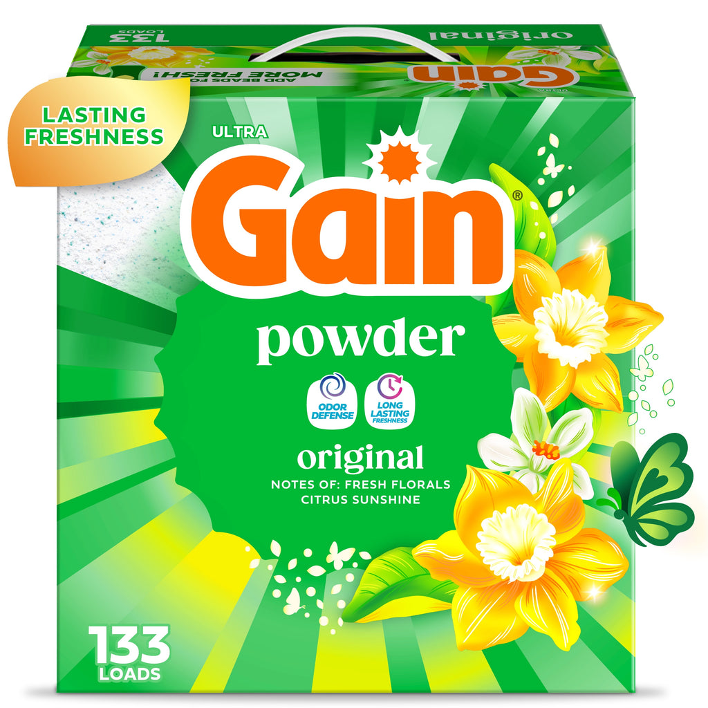 Gain Powder Laundry Detergent Original Scent 123 oz 133 Loads