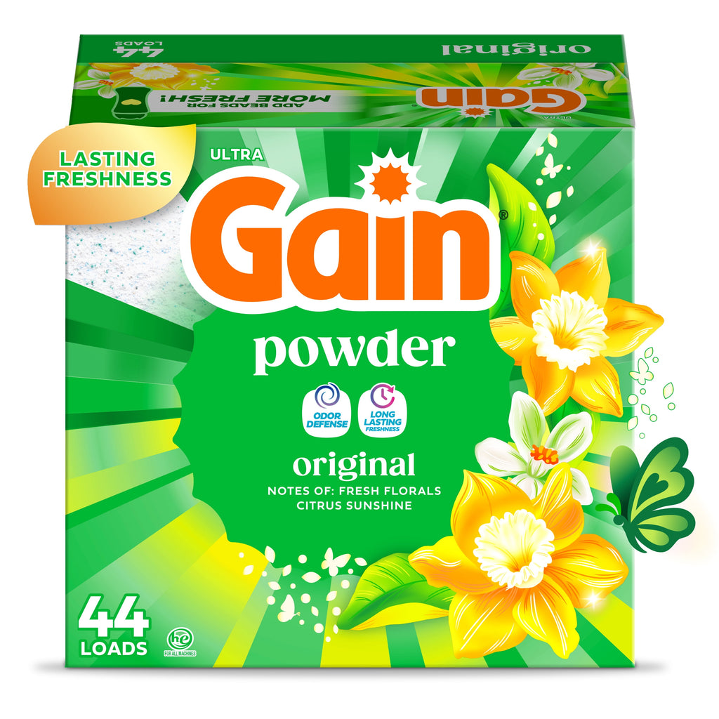Gain Powder Laundry Detergent Original Scent 40 oz 44 Loads