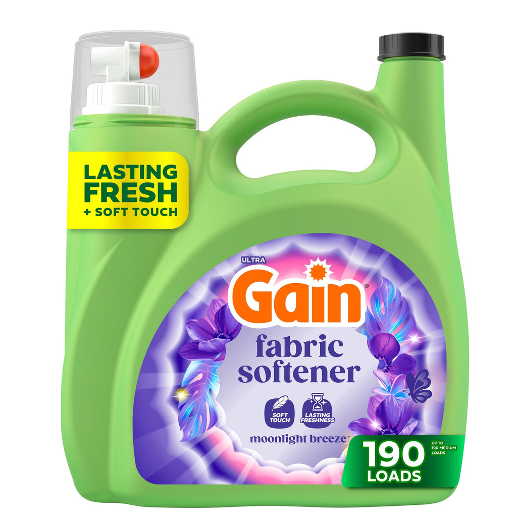 Gain Liquid Fabric Softener Moonlight Breeze Scent 140 fl oz 190 Loads