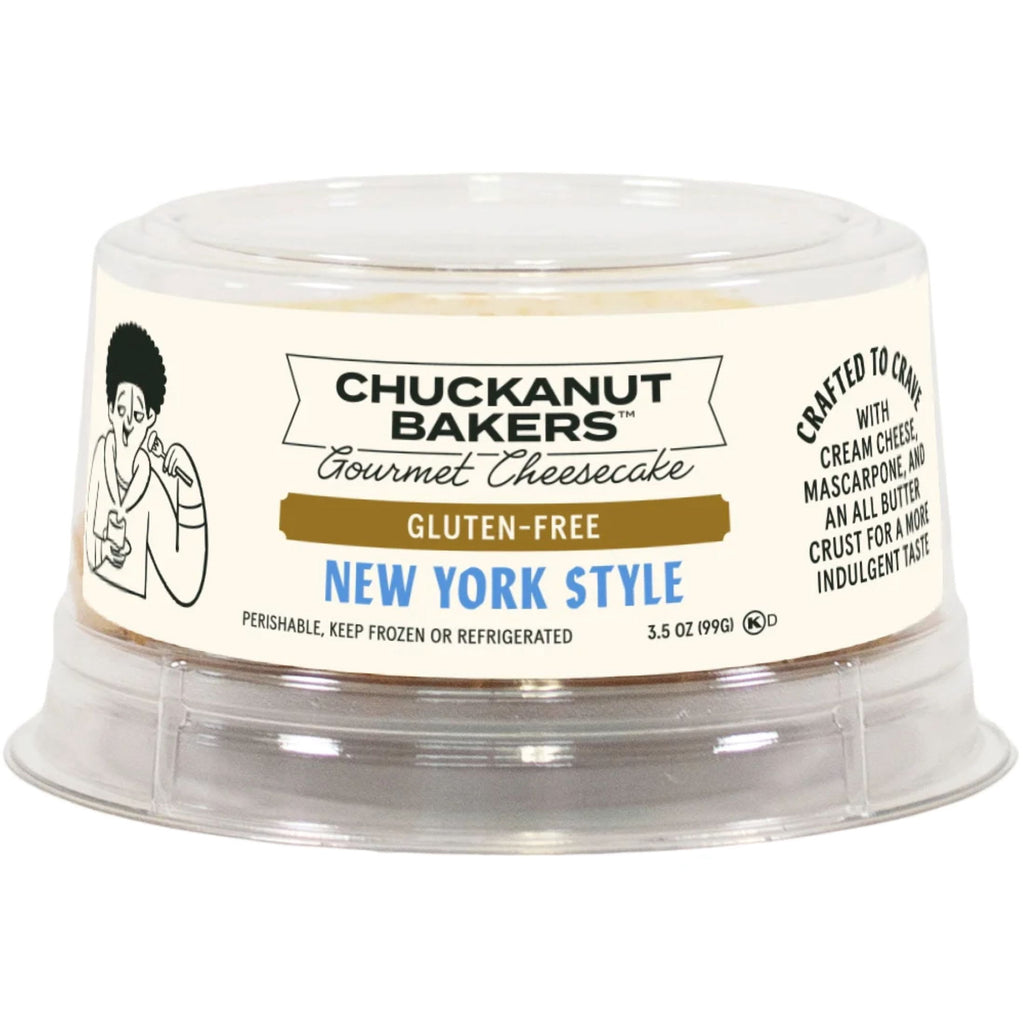 Gluten Free New York Style Cheesecake 3.5 Oz 1 Count Frozen Chuckanut Bakers