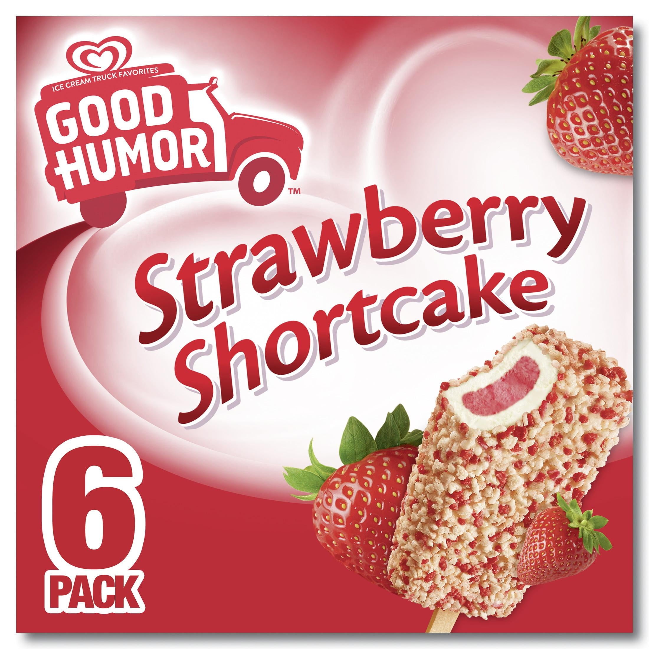 Good Humor Strawberry Shortcake Ice Cream Bars 6 Count 18 Fl Oz