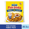 Gorton’s Crunchy Breaded Fish Sticks Cut from Real Fish, Wild Caught Fish with Crunchy Panko Breadcrumbs, Frozen, 52 Count, 30.5 Ounce Package