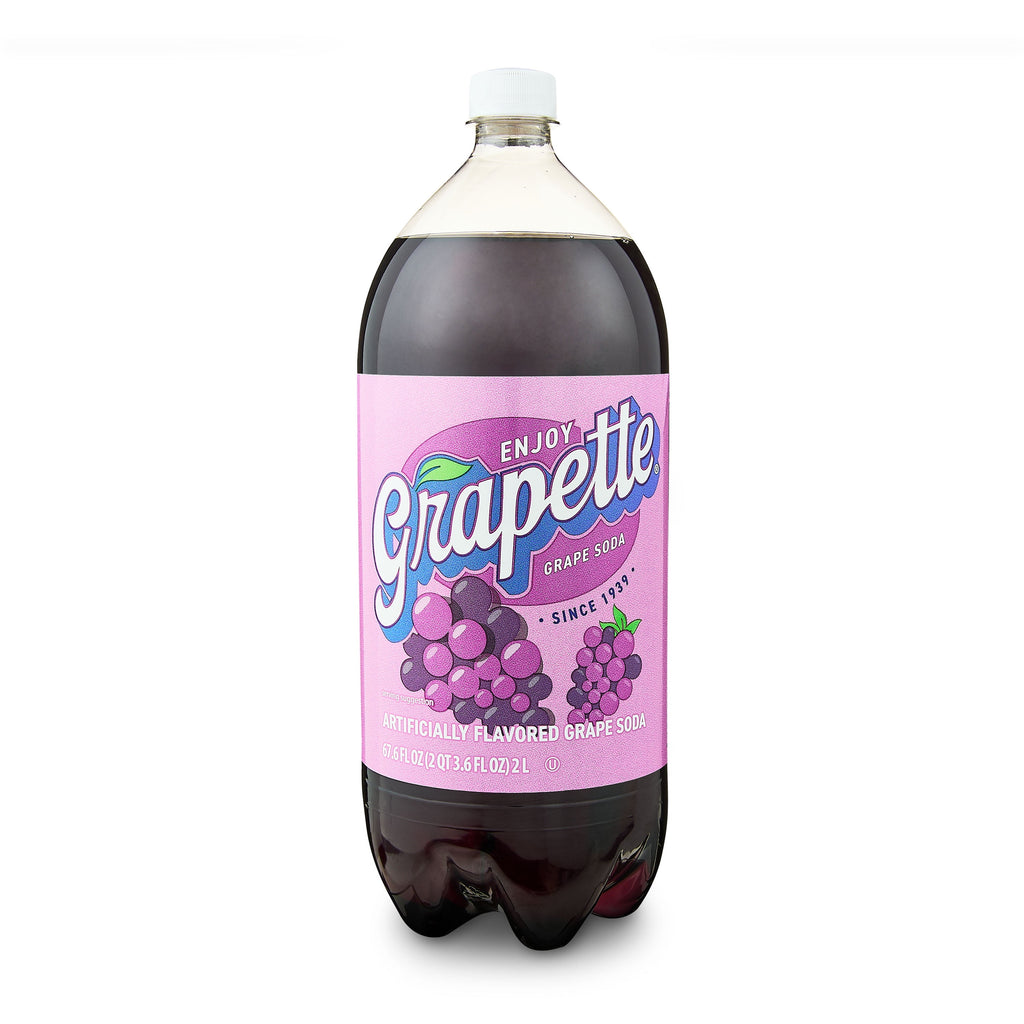 Great Value Grapette Grape Soda Pop Bottle 2 L