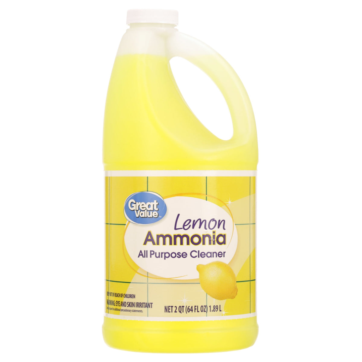 Great Value Ammonia All Purpose Cleaner Lemon Scent 64 fl oz