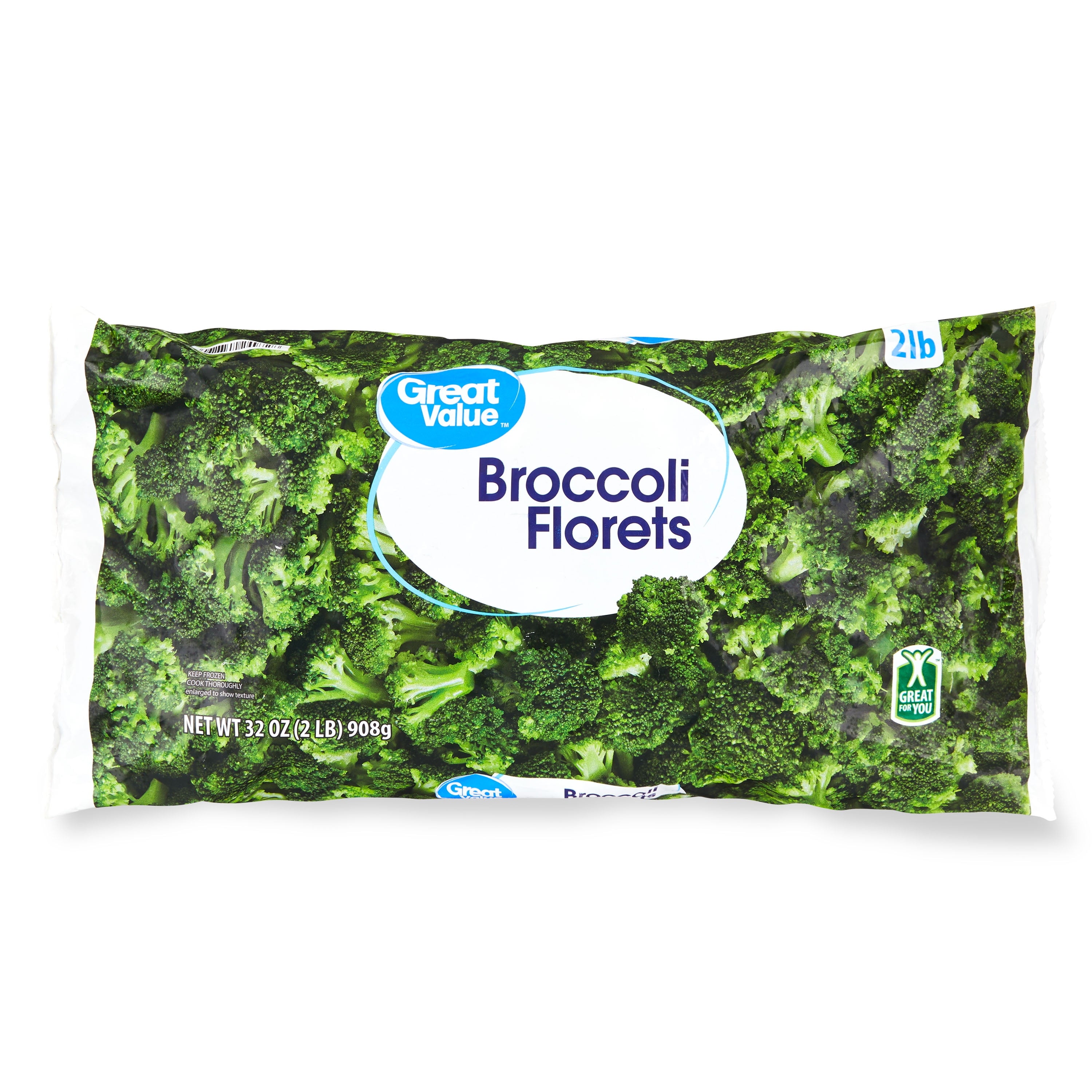 Great Value Broccoli Florets Frozen 32 Oz