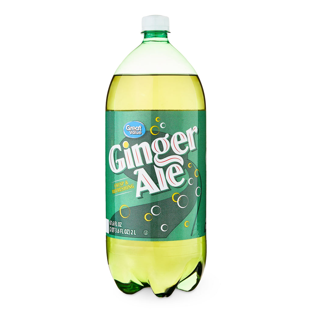 Great Value Caffeine-Free Ginger Ale Soda Pop Bottle 2 Liter