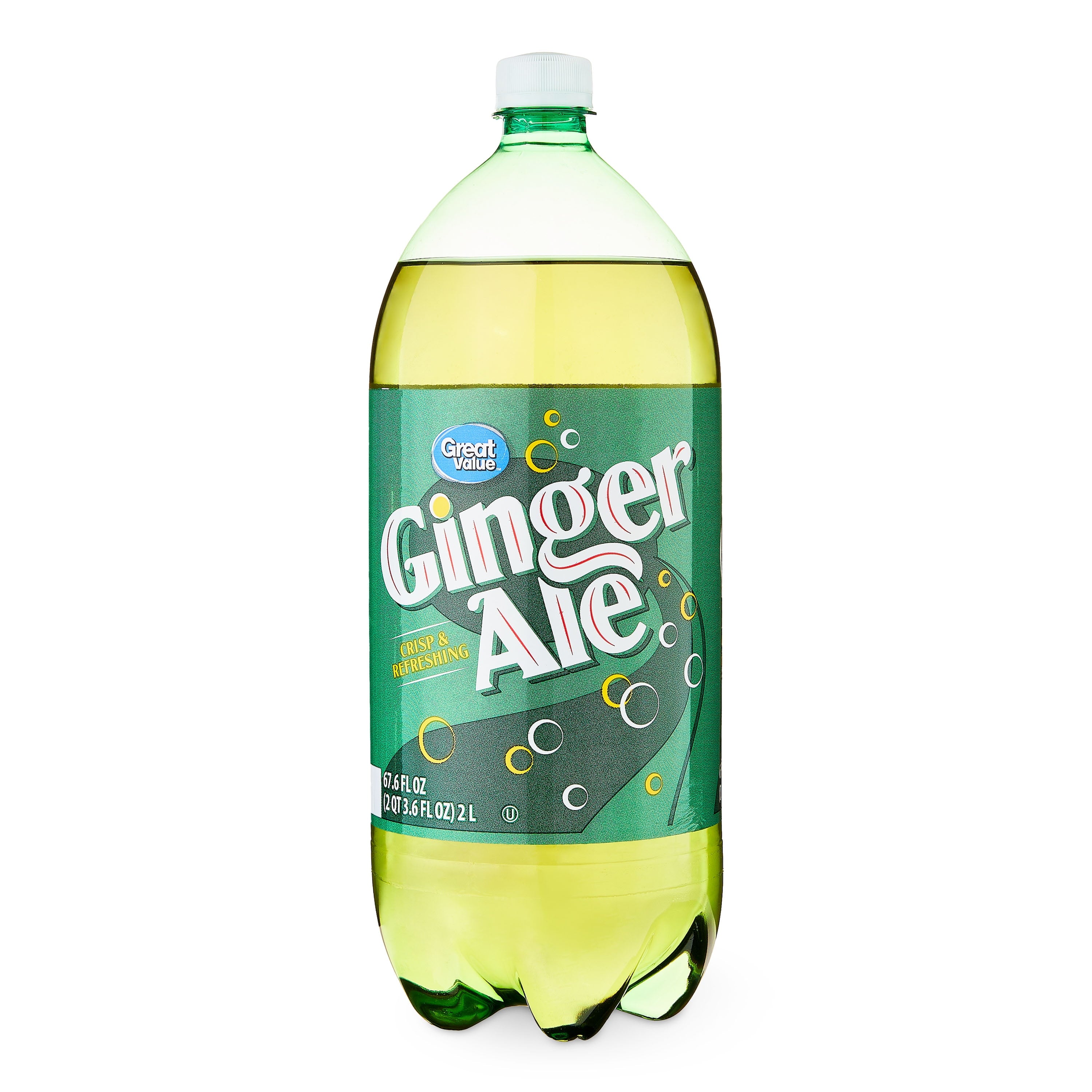 Great Value Caffeine-Free Ginger Ale Soda Pop Bottle 2 Liter