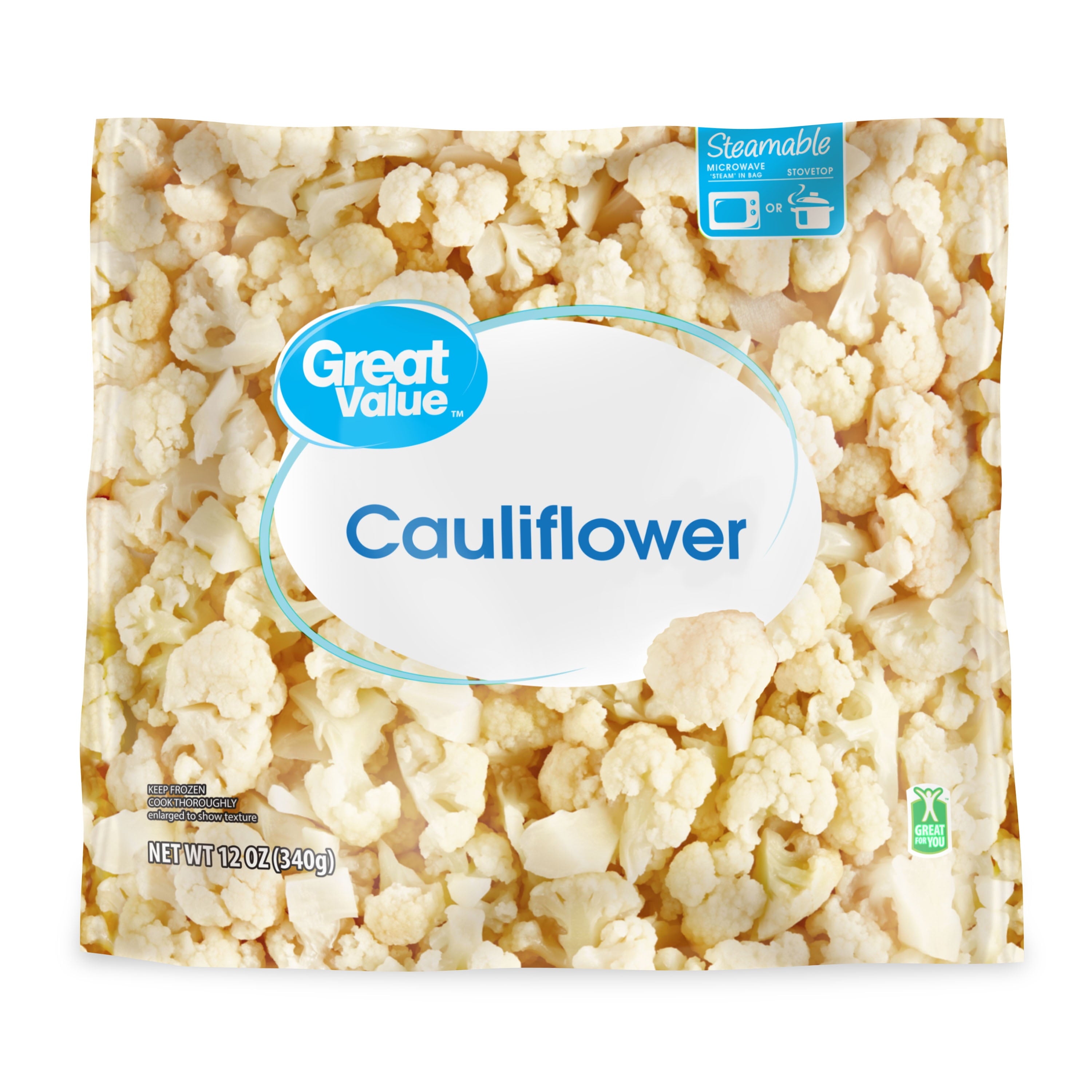 Great Value Frozen Cauliflower Pieces 12 Oz