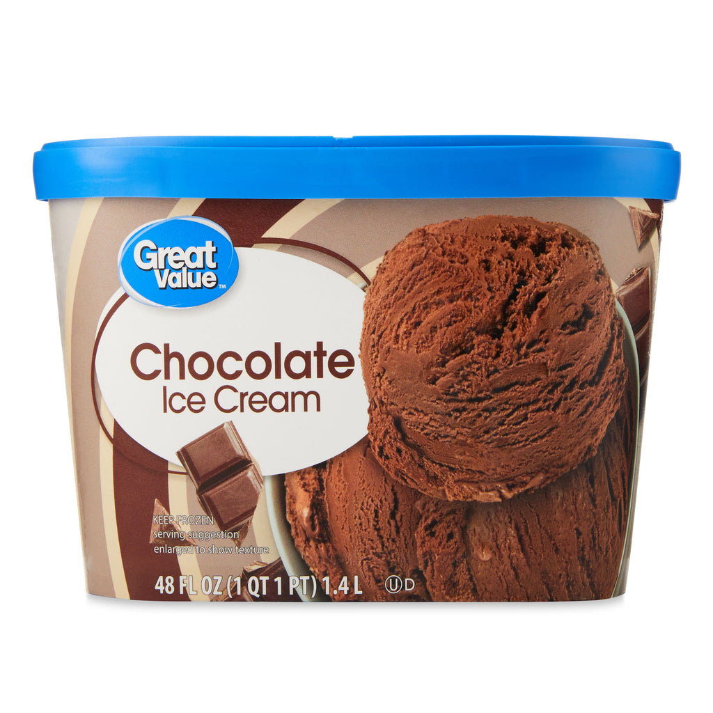Great Value Chocolate Ice Cream 48 Fl Oz