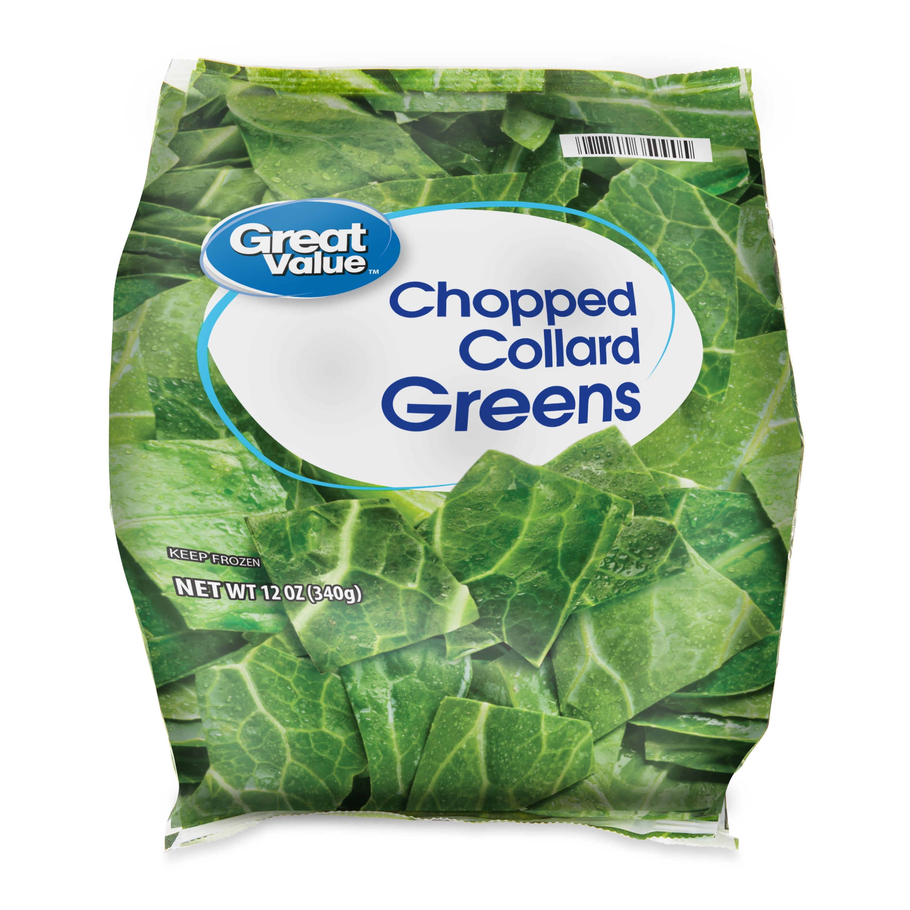 Great Value Chopped Collard Greens Frozen 12 Oz