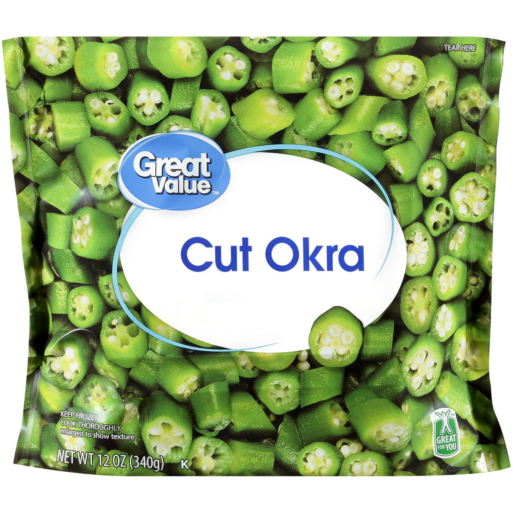 Great Value Cut Okra Frozen 12 Oz