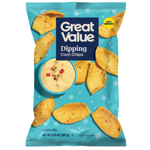 Dipping Corn Chips 9.25 Oz Great Value