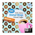 Great Value Donut Shop 100% Arabica Medium Roast Ground Coffee Pods 38.4 oz 100 Count