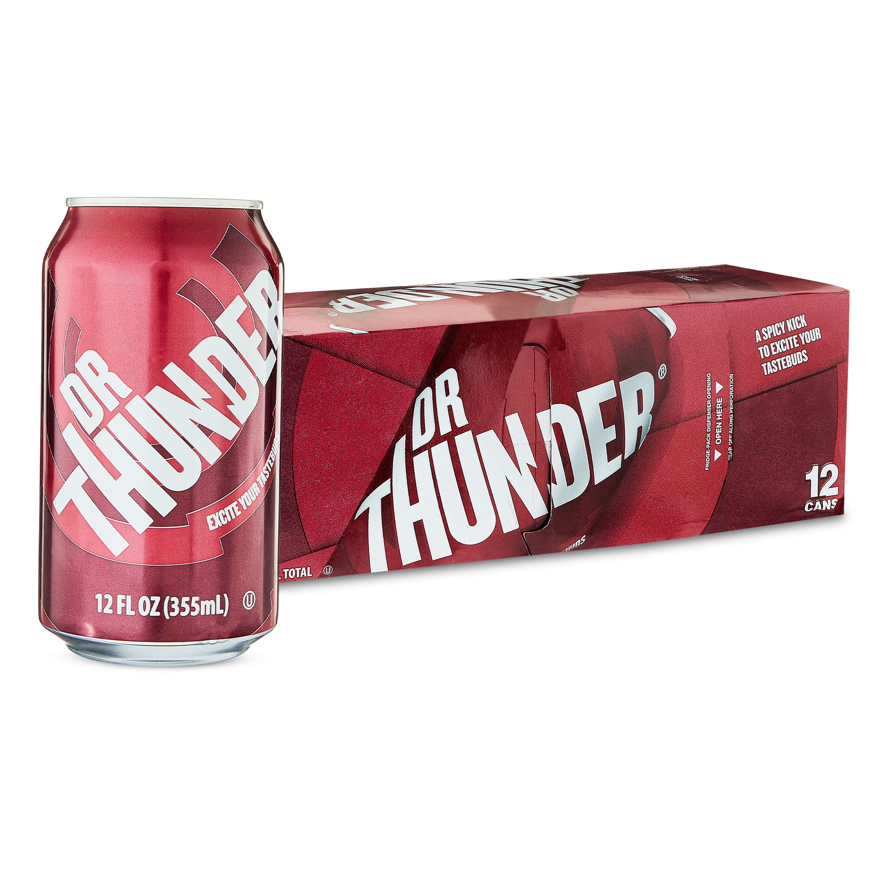 Great Value Dr Thunder Soda Pop Cans 12 Fl Oz 12 Pack