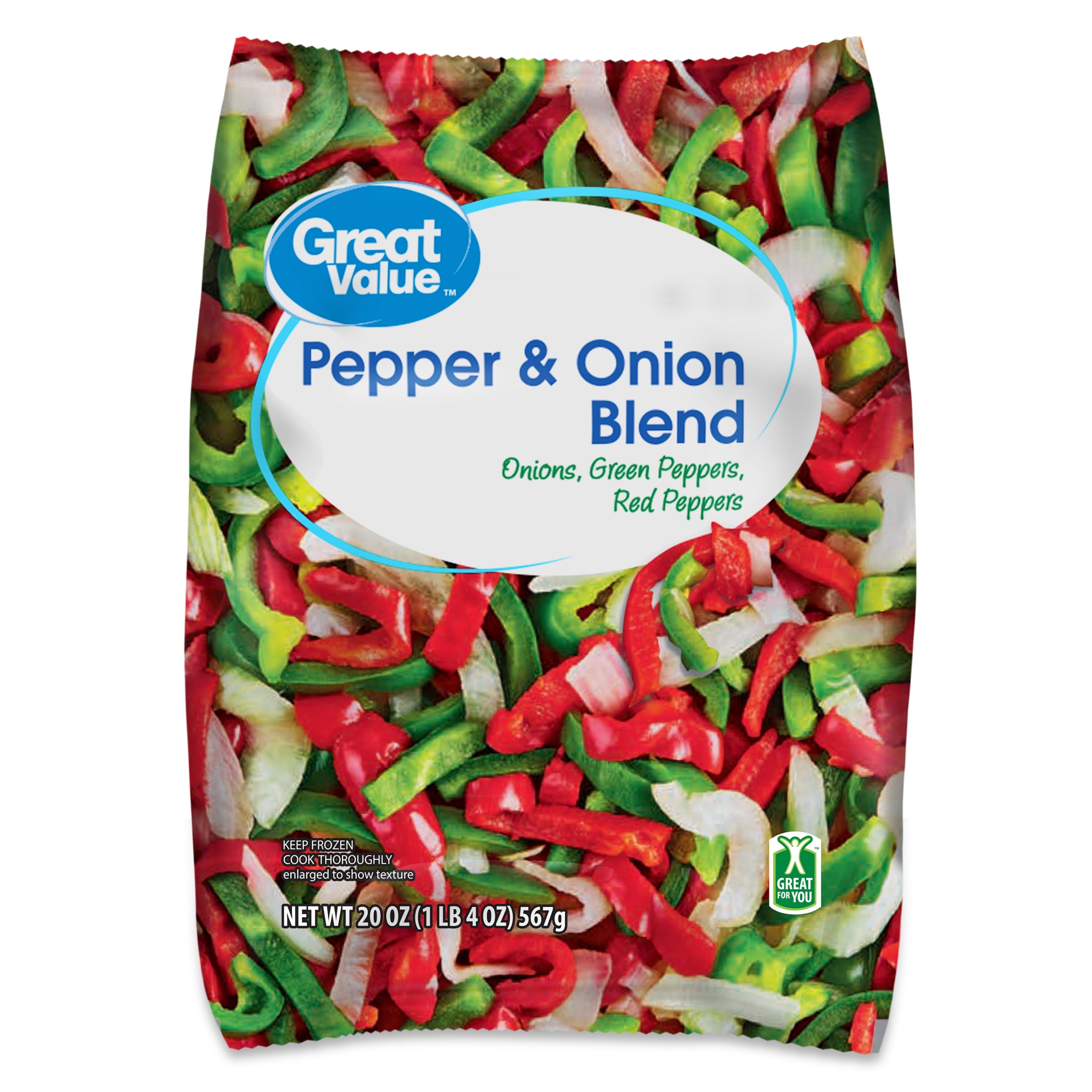 Great Value Pepper Onion Blend Frozen 20 Oz