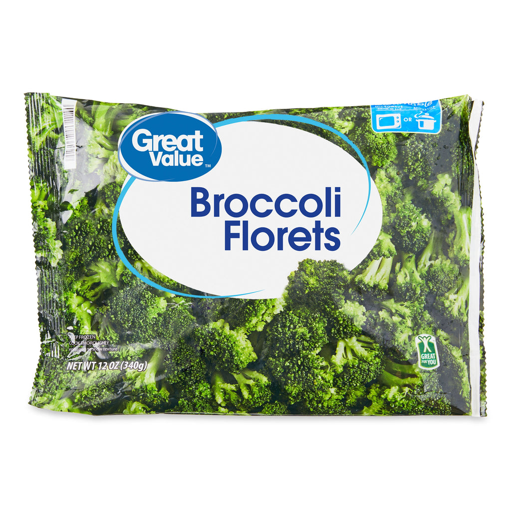 Great Value Broccoli Florets Frozen 12 Oz