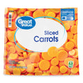 Great Value Sliced Carrots Steamable Bag Frozen 12 Oz