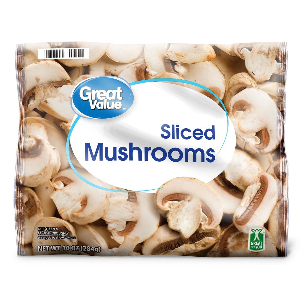 Frozen Sliced Mushrooms 10 Oz
