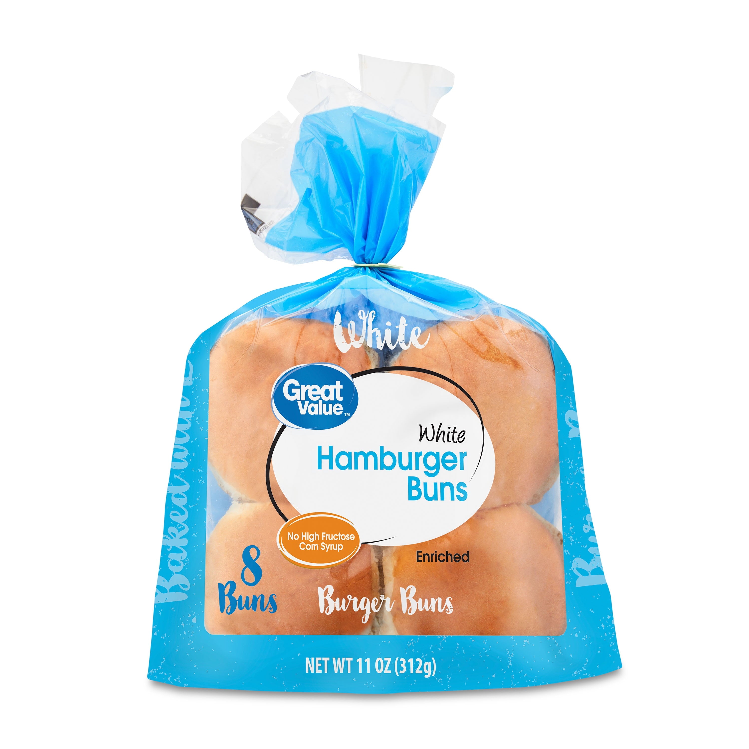 White Hamburger Buns 11 Oz 8 Count
