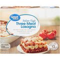 Great Value Italian-Style Three Meat Lasagna Frozen 90 Oz
