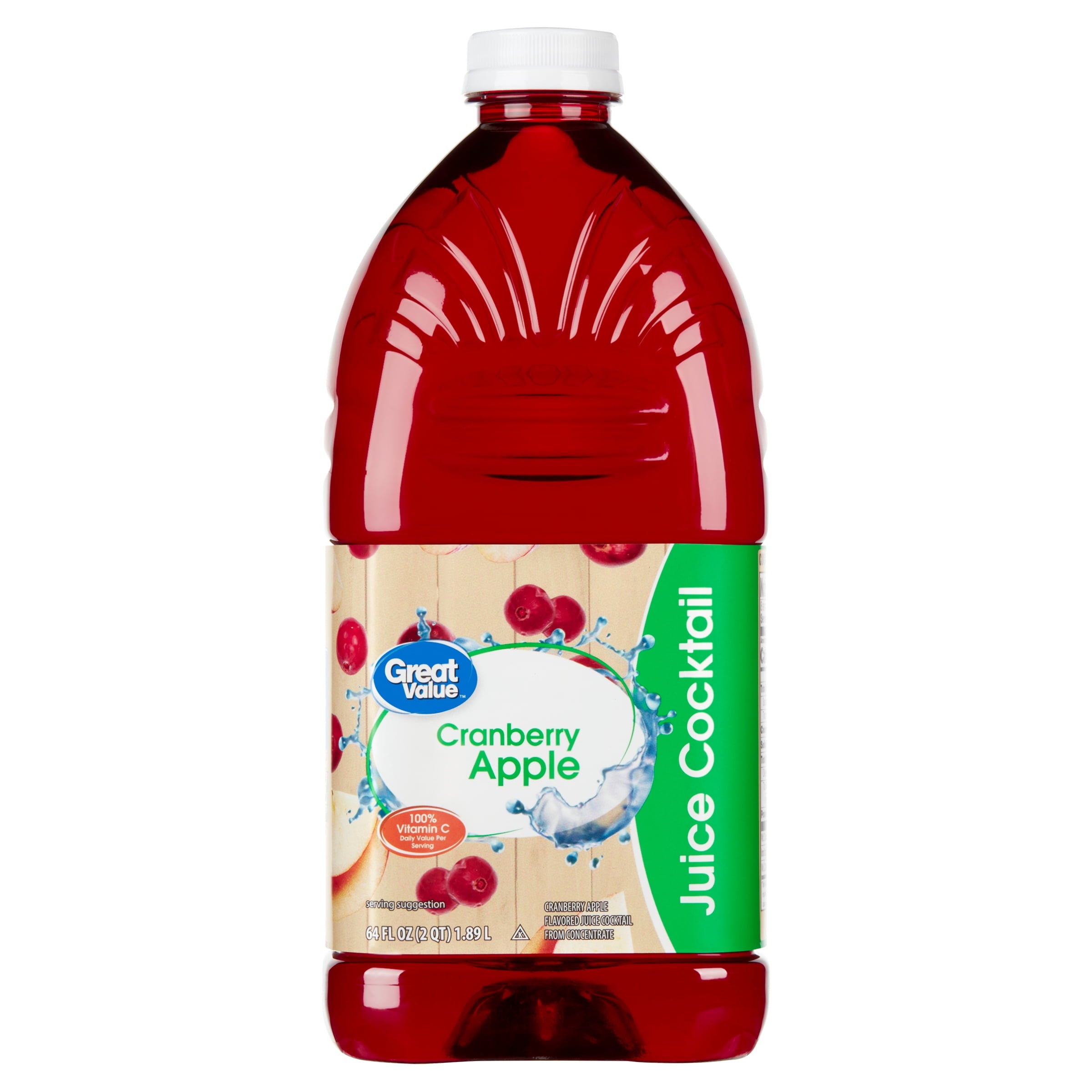 Great Value Cranberry Apple Juice Cocktail 64 fl oz