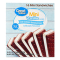 Great Value Mini Vanilla Ice Cream Sandwiches 16 Pack 36.8 Fl Oz