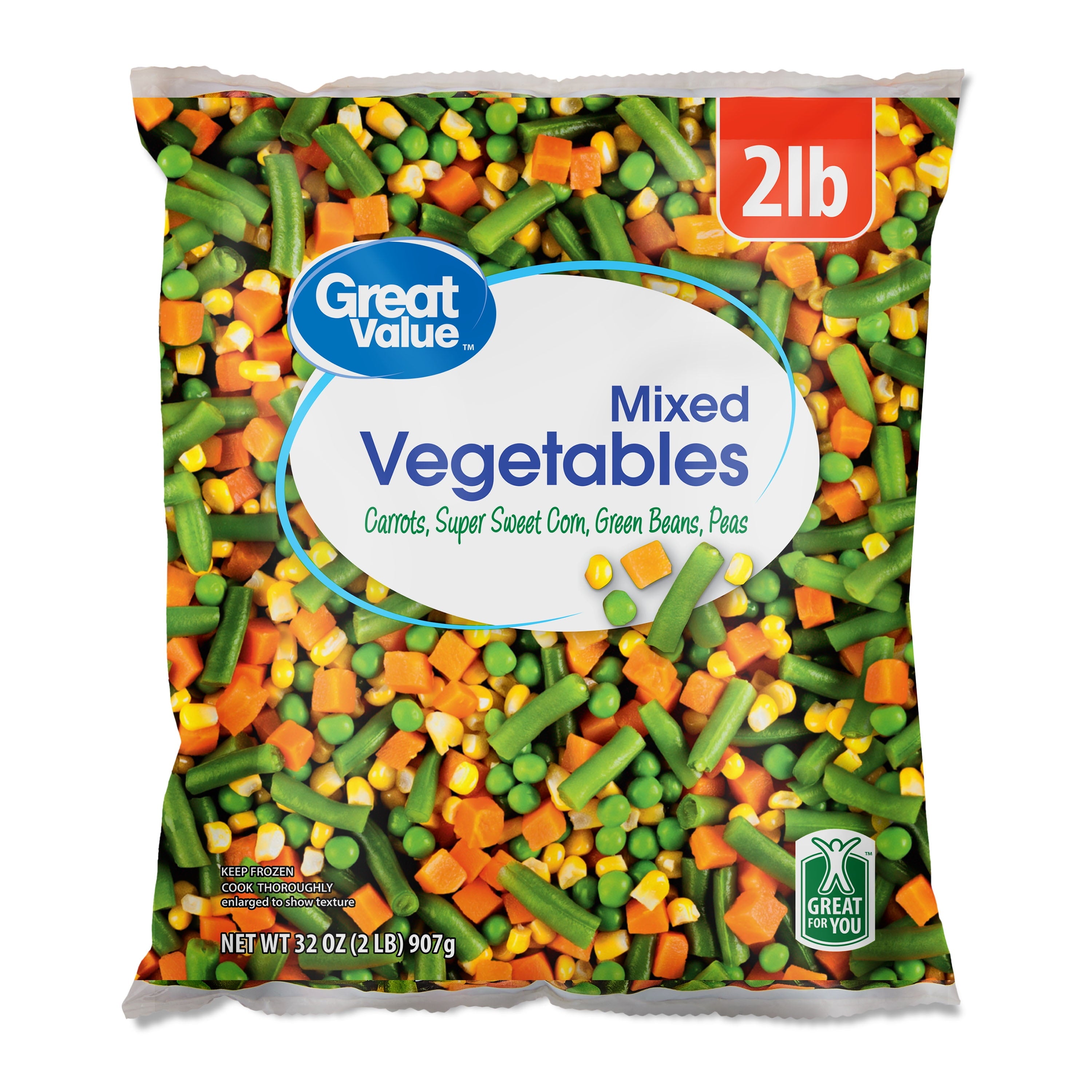 Great Value Mixed Vegetables Frozen 32 Oz