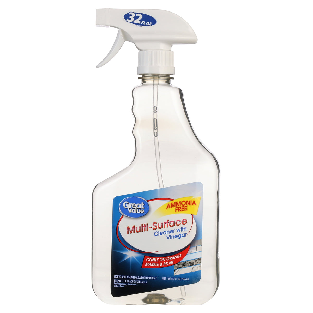 Great Value Multi-Surface Cleaner With Vinegar Unscented 32 fl oz
