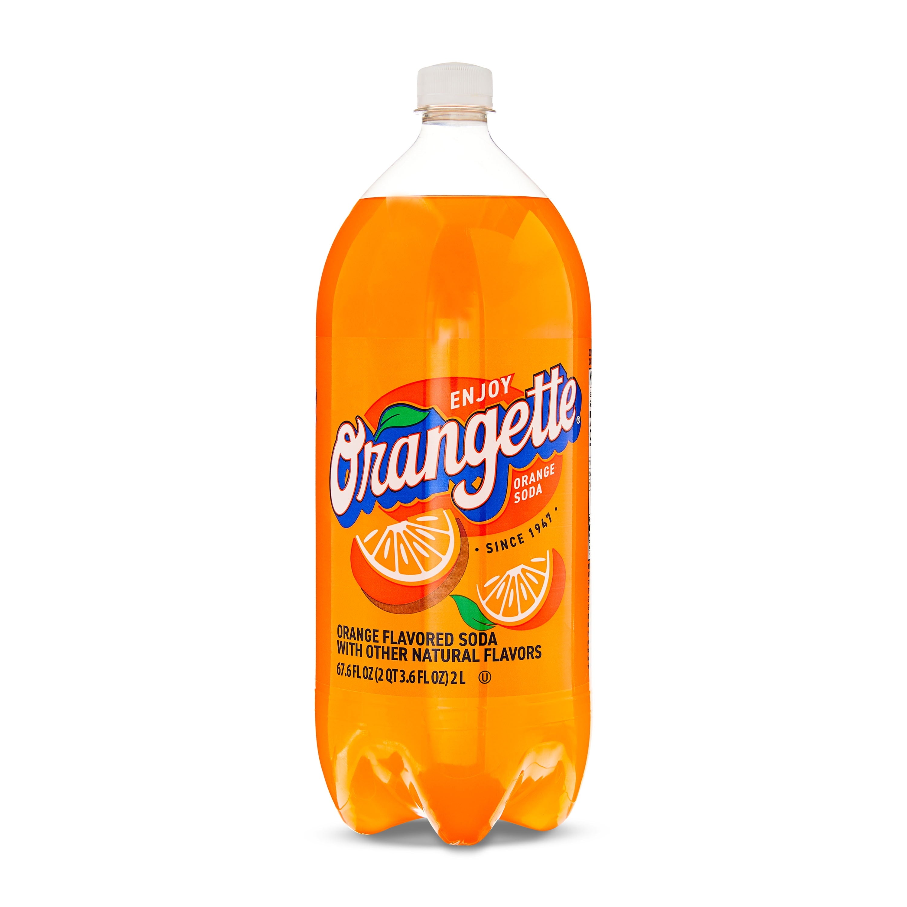 Great Value Orangette Orange Soda Pop Bottle 2 L