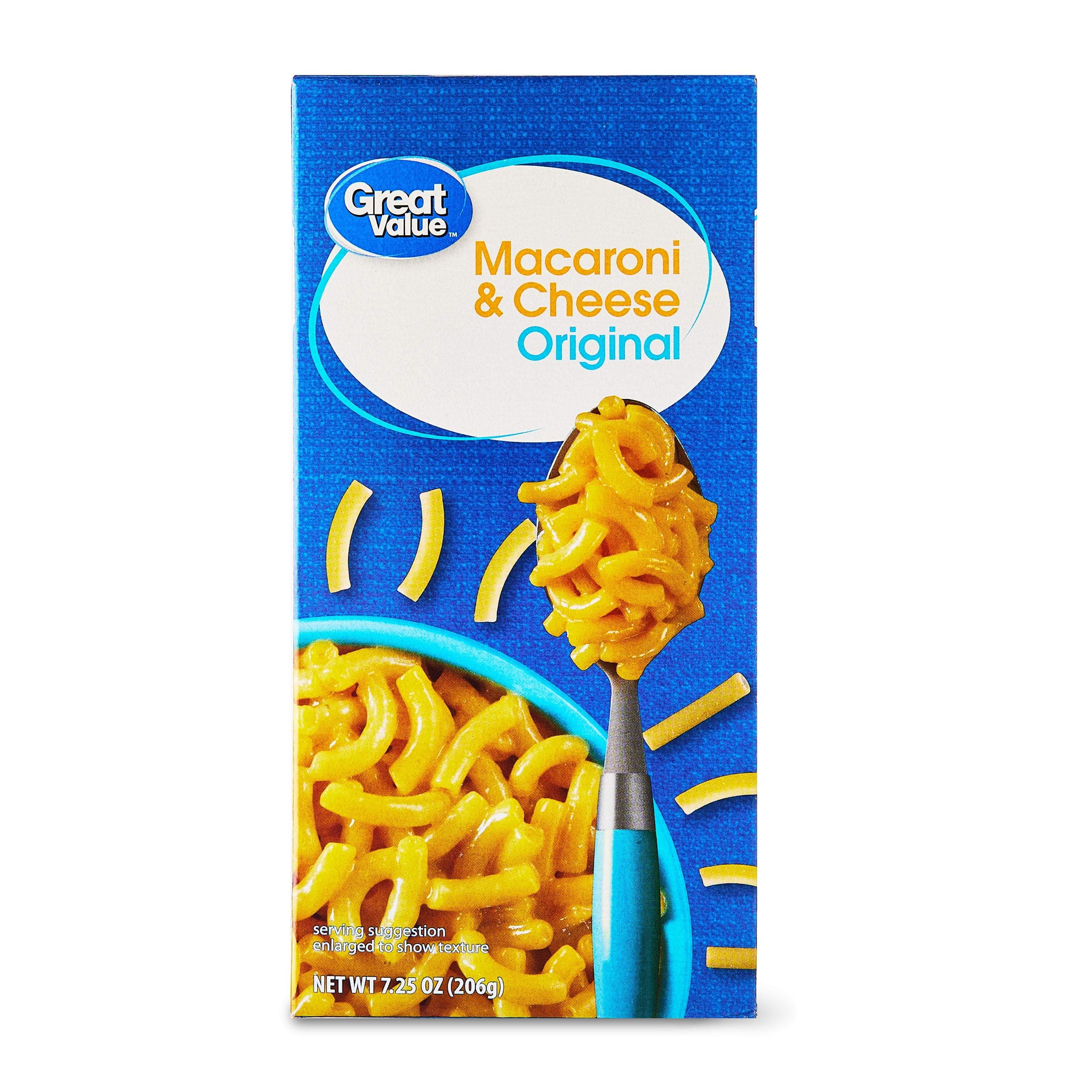 Great Value Original Macaroni & Cheese 7.25 Oz Box