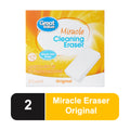 Great Value Cleaning Eraser Original White 2 Count