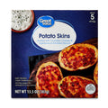Great Value Potato Skins Cheddar Cheese & Bacon Frozen 13.5 Oz