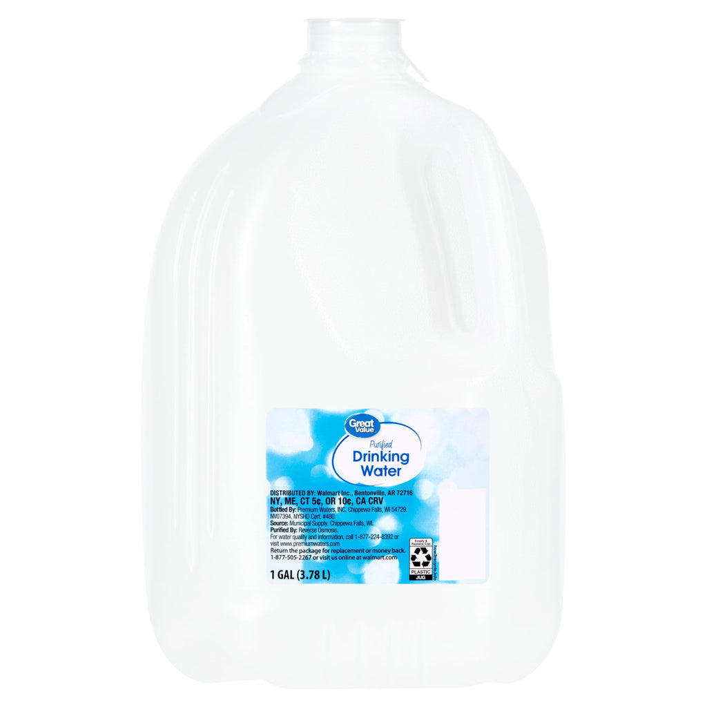 Great Value Purified Drinking Water 1 gal Single Jug