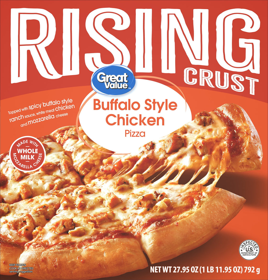 Great Value Rising Crust Buffalo Chicken Frozen Pizza 27.95 Oz