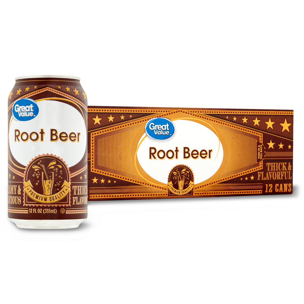 Great Value Root Beer Soda Pop Bottle 2 L