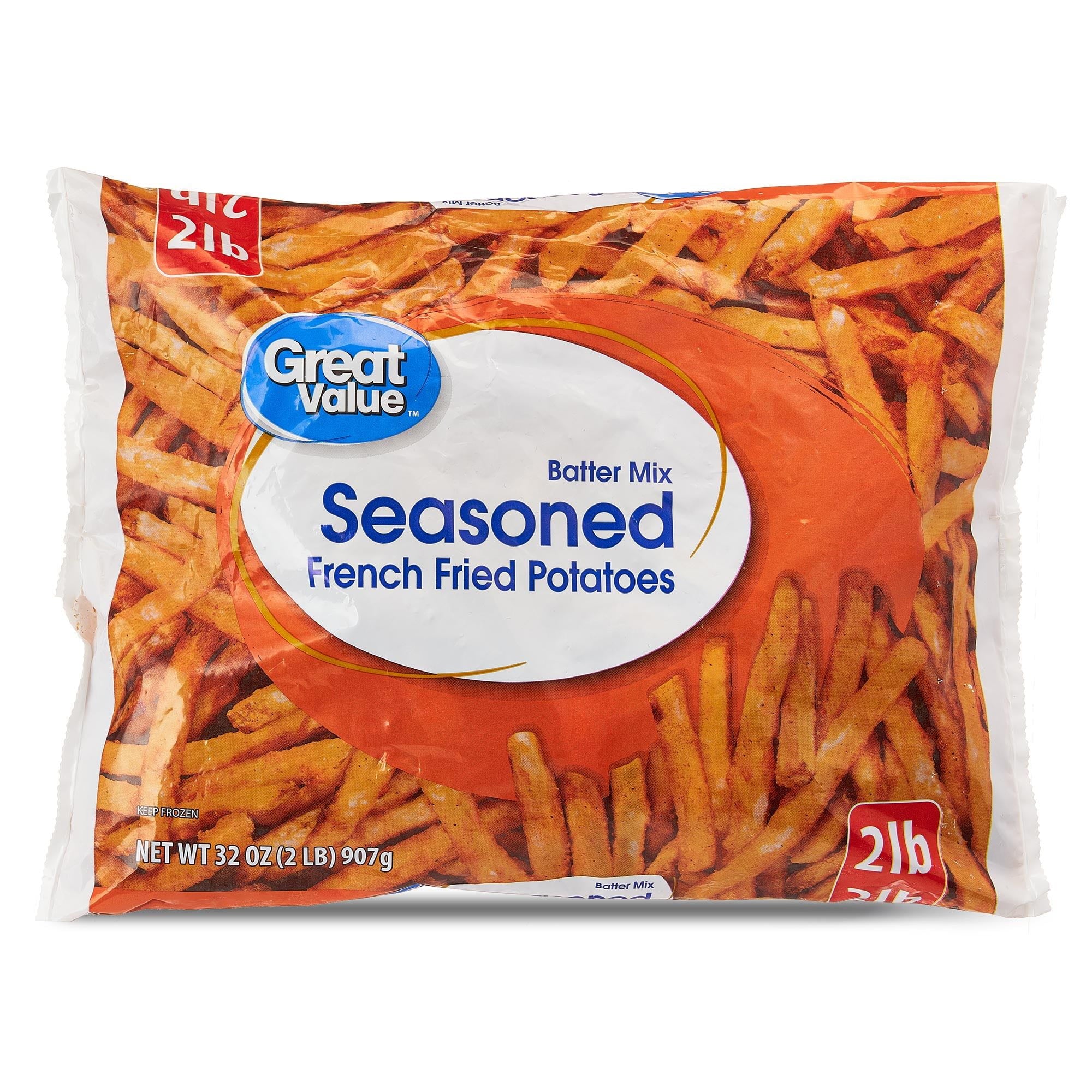 Great Value Seasoned French Fried Potatoes Frozen 32 Oz Bag