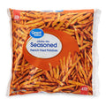 Great Value Seasoned French Fried Potatoes Frozen 64 Oz