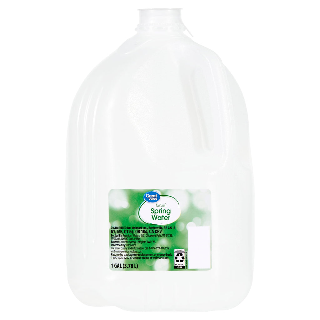 Great Value Spring Water 1 gal Single Jug