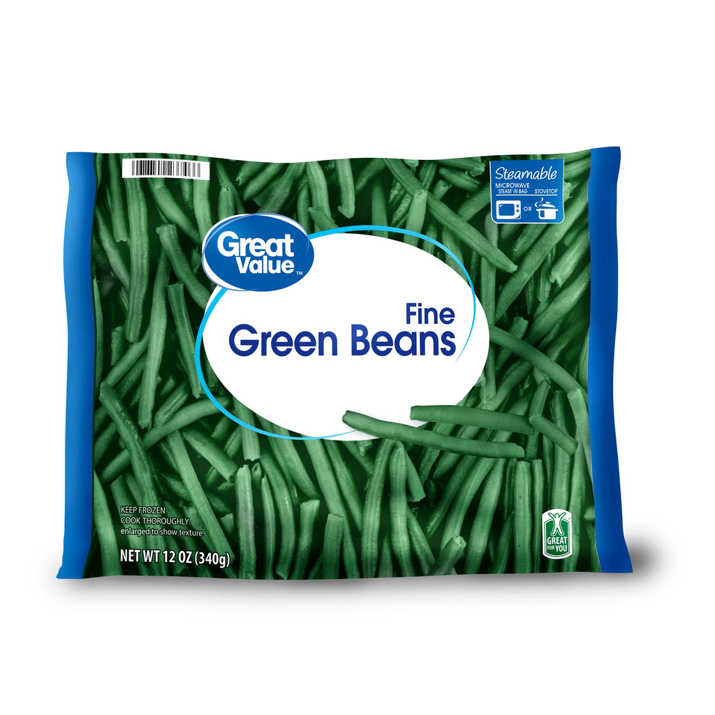 Great Value Fine Green Beans 12 Oz Frozen