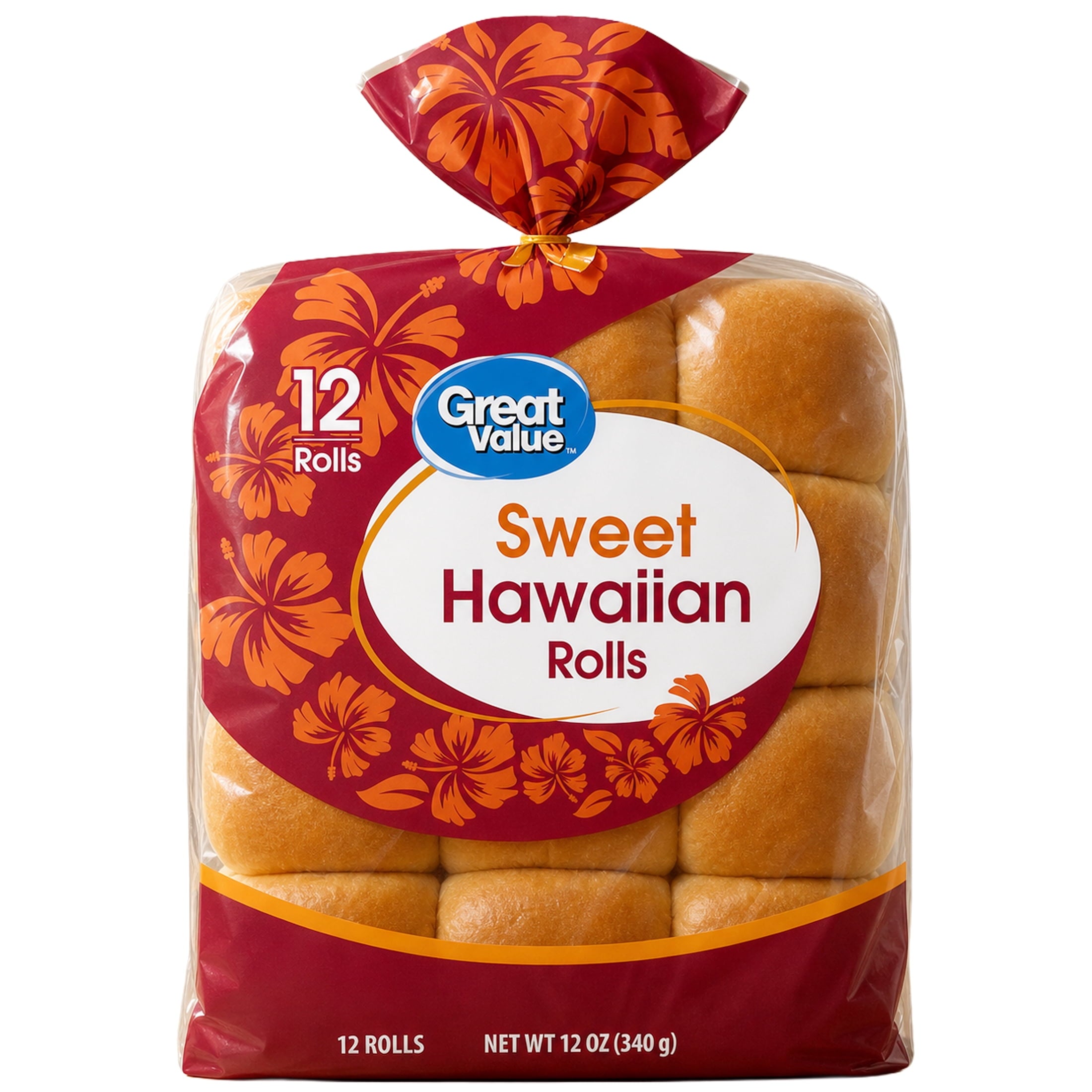 Sweet Hawaiian Rolls 12 Oz 12 Count Great Value