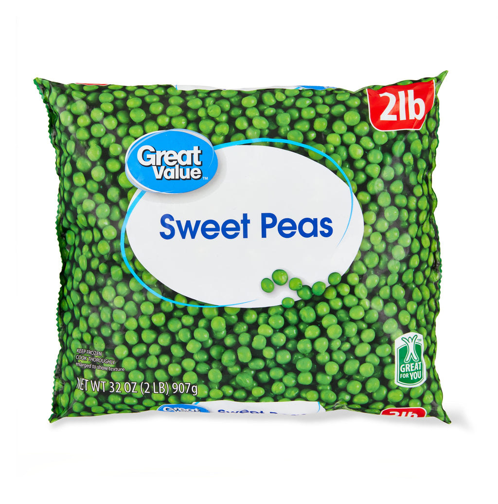 Great Value Sweet Peas Frozen 32 Oz