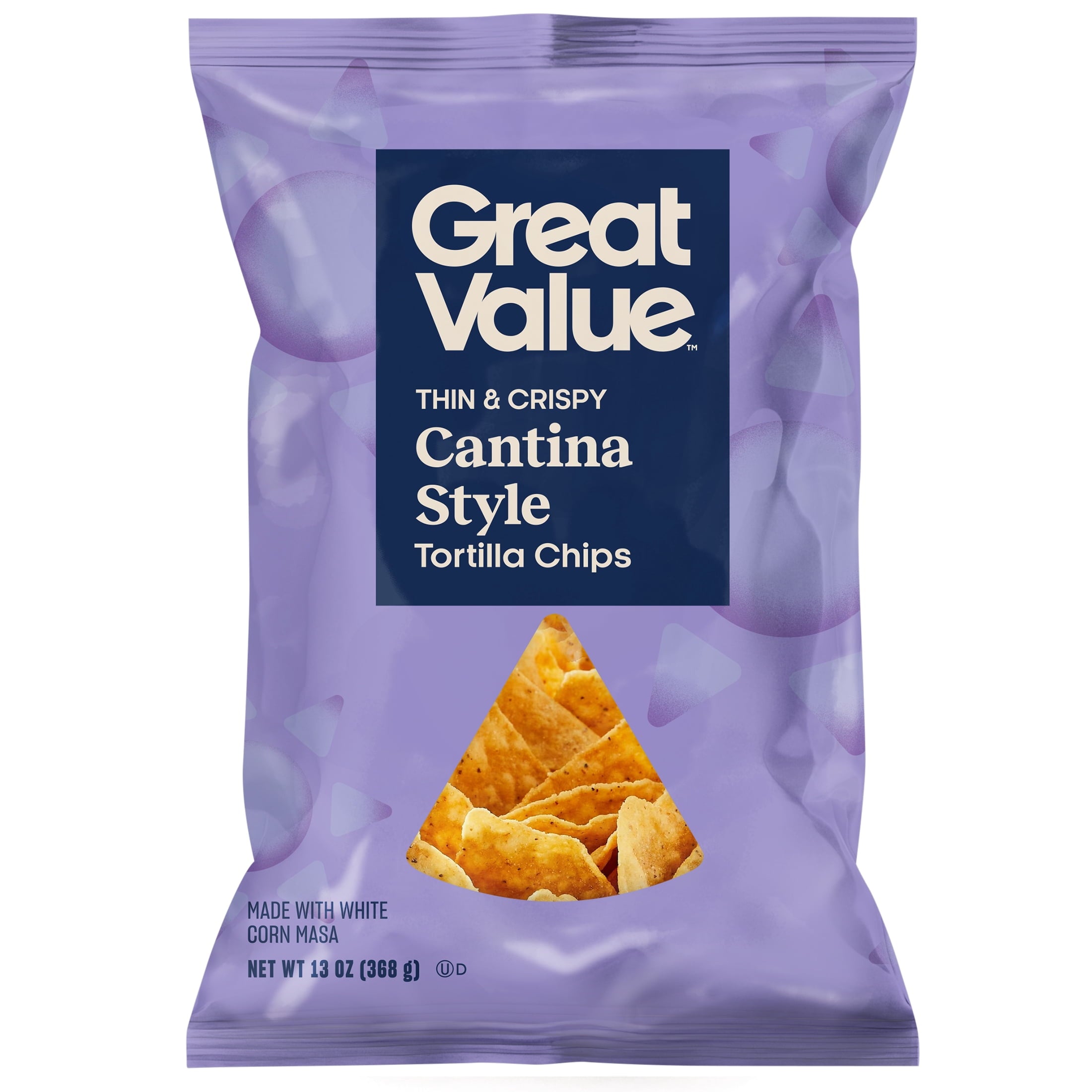 Thin And Crispy Cantina Style Tortilla Chips 13 Oz Great Value