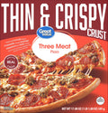 Great Value Thin Crust Three Meat Pizza 17.8 Oz Frozen
