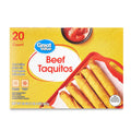 Great Value Yellow Corn Masa Beef Taquitos Frozen 20 Oz 20 Count
